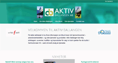 Desktop Screenshot of aktivballangen.no