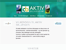 Tablet Screenshot of aktivballangen.no